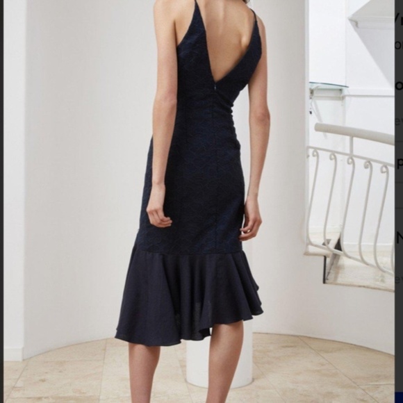 C/Meo Collective  Phase navy ruffle midi dress - Picture 6 of 6